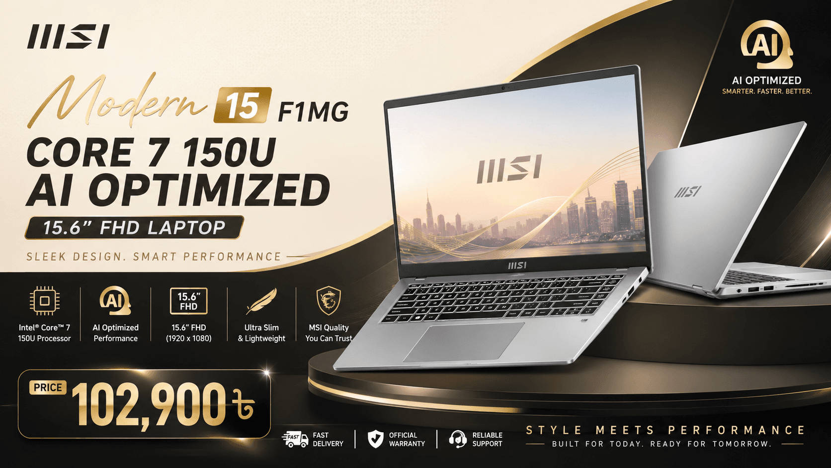MSI Modern 15 — Core 7 AI Optimized